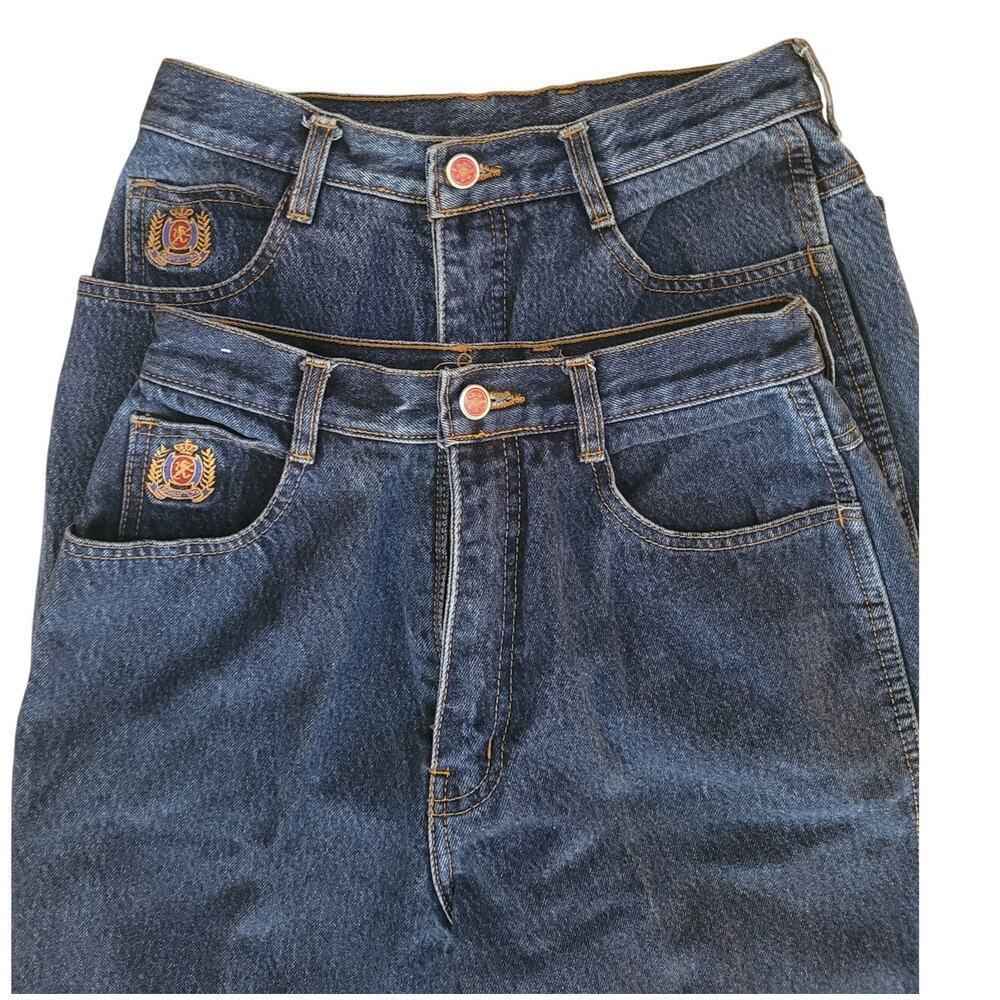 Braxton Vintage Women Jeans Logo Excellent ‎ SZ 8 Two Pair